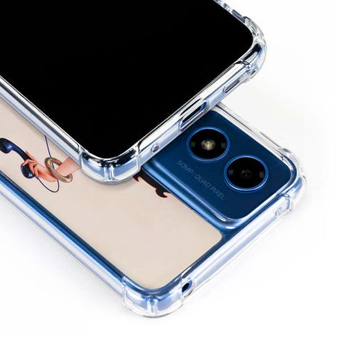 Betty Boop On the Phone Moto G 5G (2024) Clear Case